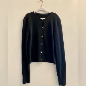 Black Cashmere Cardigan